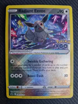 Pokemon TCG - Radiant Eevee SWSH230 - Pokemon Go - Black Star Promo - Image 1