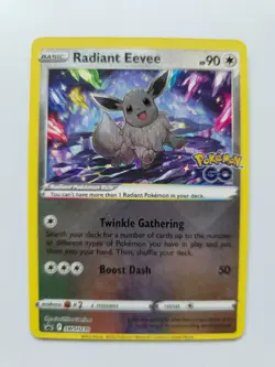 Pokemon TCG Radiant Eevee SWSH230 Black Star Promo | Pokemon GO - Image 1