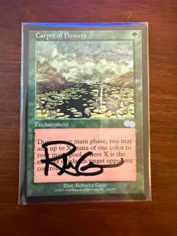MTG magic the gathering - Carpet Of Flowers signed Rebecca Guay - Image 1