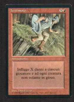 MtG Earthquake Terremoto (Foreign Black Bordered) ITA - Image 1