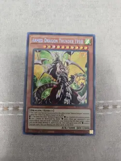 Yugioh! Armed Dragon Thunder LV10 - BLVO-EN001 - Secret Rare - 1st Edition NM - Image 1