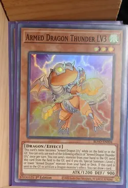 Armed Dragon Thunder LV3 BLVO-EN004 Blazing Vortex 1st Edition - Image 1
