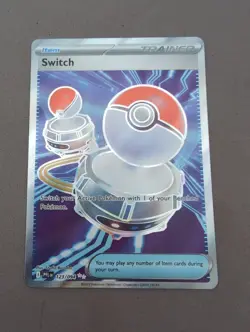 Pokemon TCG Phantasmal Flames Switch 123/094 Secret Rare Full Art NM - Image 1