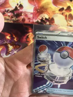 Switch 123/094 Ultra Rare Full Art Phantasmal Flames Pokemon NM - Image 2