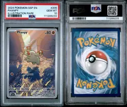 2024 Pokemon SSP EN-Surging Sparks Phanpy #205 Illustration Rare PSA 10 - Image 3
