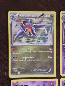 Pokemon 4 Card Lot Cracked Ice Mewtwos Reverse Gengar Holo Garchomp TCG - Image 2