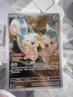 Pokemon TCG Pachirisu Scarlet & Violet Base Set 208/198 Holo Illustration Rare - Image 1