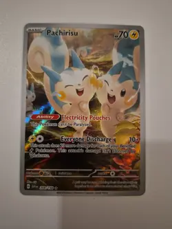 Pachirisu 208/198 Pokemon TCG Scarlet Violet Base Illustration Rare - Image 1