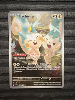Pachirisu 208/198 Pokemon TCG Scarlet Violet Base Illustration Rare - Image 1