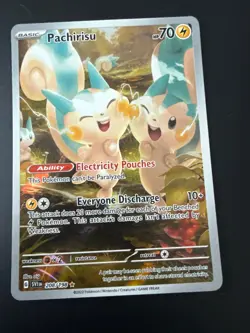 Pokemon TCG Pachirisu Scarlet & Violet Base Set 208/198 Holo Illustration Rare - Image 1