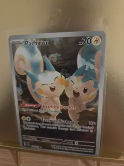 Pokemon TCG Pachirisu Scarlet Violet Base Set 208/198 Holo Illustration Rare - Image 2