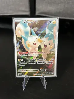 Pokemon TCG Pachirisu Scarlet & Violet Base Set 208/198 Holo Illustration Rare - Image 1