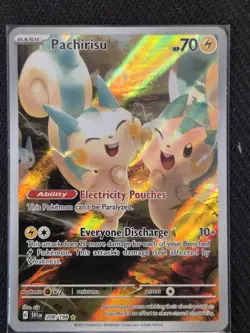 Pachirisu 208/198 Pokemon TCG Scarlet Violet Base Illustration Rare - Image 1