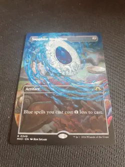 MTG Sapphire Medallion MH3 Borderless Near Mint - Image 1