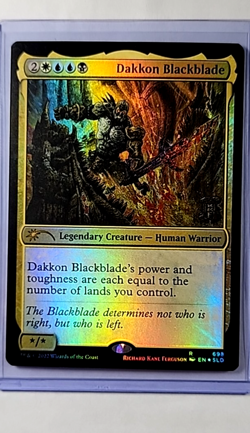 2022 MTG Magic The Gathering SLD Secret Lair Drop Foil #698 Dakkon Blackblade LP - Image 1