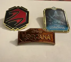 Disney Lorcana Organized Play Weekly League Pin Assorted Promo Lot - Image 1