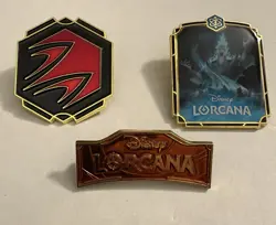 Disney Lorcana Organized Play Weekly League Pin Assorted Promo Lot - Image 2