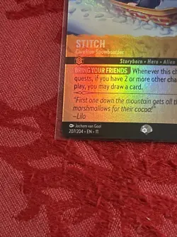 EPIC Lorcana Winterspell - Stitch - Carefree Snowboarder - 207/204 EPIC FOIL - Image 4