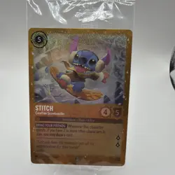 Disney Stitch-Carefree Snowboarder 42/P3 Lorcana Promo Foil SEALED - Image 1