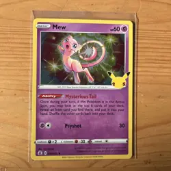 Pokemon Celebrations Mew 011/025 Holo 25th Anniversary Rare Near Mint - Image 1