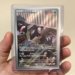 Pokemon TCG Houndour Sv03: Obsidian Flames Holo Illustration Rare Card 204/197 - Image 1
