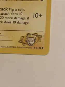 Pokemon LT. SURGE'S PIKACHU Card GYM CHALLENGE Set 84/132 COMMON VTG NM - Image 3