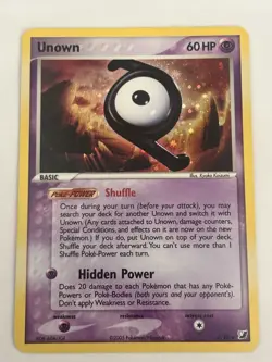 Unown Z Ex Unseen Forces Z/28 Holo Rare Lightly Played Pokemon Card - Image 1