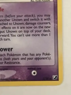 Unown Z Ex Unseen Forces Z/28 Holo Rare Lightly Played Pokemon Card - Image 4