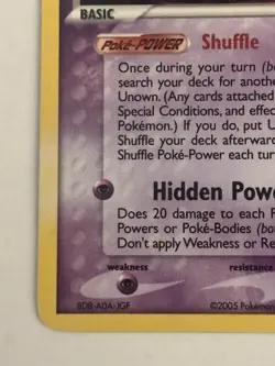 Unown Z Ex Unseen Forces Z/28 Holo Rare Lightly Played Pokemon Card - Image 5