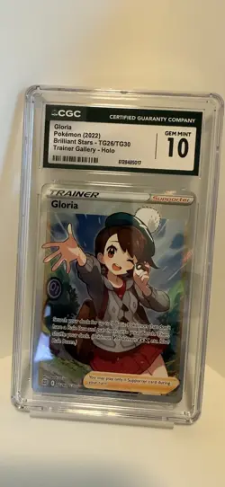 1x CGC Graded 10 Gloria TG26/TG30 Brilliant Stars Full Art Pokemon Card - Image 1