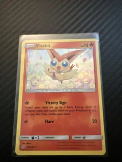 Pokemon Unified Minds Victini 26/236 Holo Rare Pack Fresh LP - Image 1