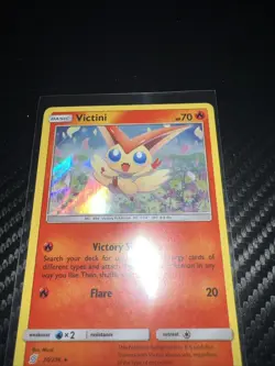 Pokemon Unified Minds Victini 26/236 Holo Rare Pack Fresh LP - Image 2