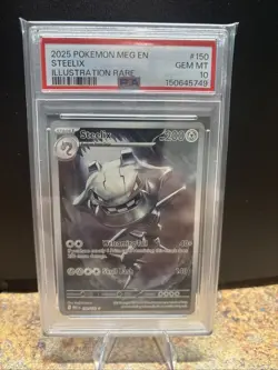 PSA 10 💎 GEM MINT Pokemon Mega Evolutions Steelix Illustration Rare #150/132 - Image 1