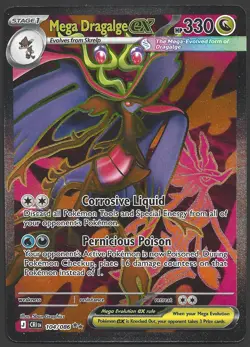 Mega Dragalge ex 104/086 Holo Ultra Rare Chaos Rising Pokemon Near Mint - Image 1
