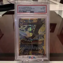 Pokemon 2015 Primal Kyogre EX 96/98 PSA 6 Full Art Holo XY Ancient Origins - Image 1
