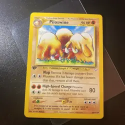 🌟1st Edition Piloswine - 36/64 - Neo Revelation Set - Pokemon - Near Mint 🌟 - Image 1
