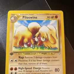 🌟1st Edition Piloswine - 36/64 - Neo Revelation Set - Pokemon - Near Mint 🌟 - Image 2