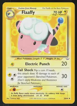 Pokemon Flaaffy 28/64 Neo Revelation Uncommon Near Mint - Image 1
