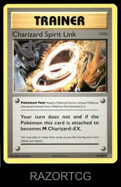 CHARIZARD SPIRIT LINK 75/108 UC EVOLUTIONS POKEMON NM/M - Image 1