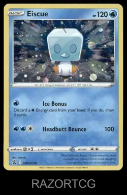 EISCUE SWSH128 HOLO P SWORD & SHIELD PROMO POKEMON HOLO NM/M - Image 1