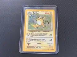 Raichu #14 Pokemon Base Set Holo - Image 1