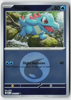Pokemon Totodile (Energy Symbol Pattern) - 041/217 - Asc. Heroes Reverse Holo NM - Image 1