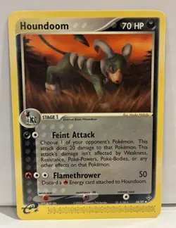 Houndoom Pokemon TCG Dragon Uncommon Card #34/97 NM - Image 1