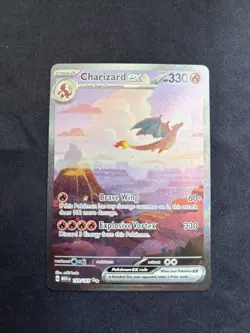 Pokemon TCG Charizard EX Scarlet & Violet 151 Card 199/165 - Image 1