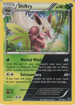 Shiftry 11/114 Holo Rare Steam Siege Pokemon Near Mint - Image 1