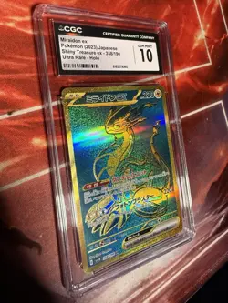 CGC 10 Miraidon ex 358/190 Ultra Rare Holo Japanese 2023 Shiny Treasure ex - Image 1