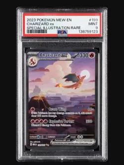 Pokemon TCG Charizard ex 199/165 SV Scarlet & Violet 151 SIR Holo English PSA 9 - Image 3