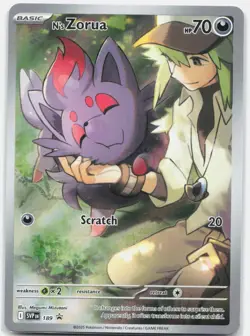 N's Zorua 189 Holo Promo Scarlet & Violet Promo Pokemon Near Mint - Image 1