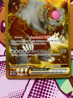 Pokemon - Bloodmoon Ursaluna ex 222/167 - Twilight Masquerade - Hyper Rare - NM - Image 3