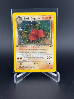 Pokemon TCG Dark Dugtrio Holo 1st Edition 6/82 Rare NP MINT!! - Image 1
